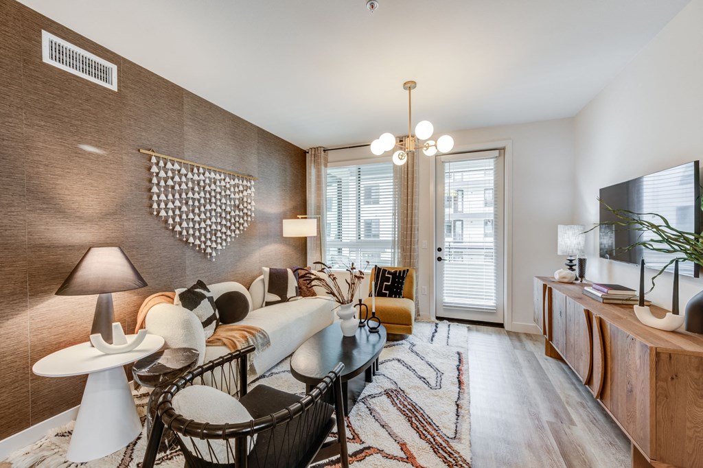 Furnished Living Room at Bloom Santa Ana, CA