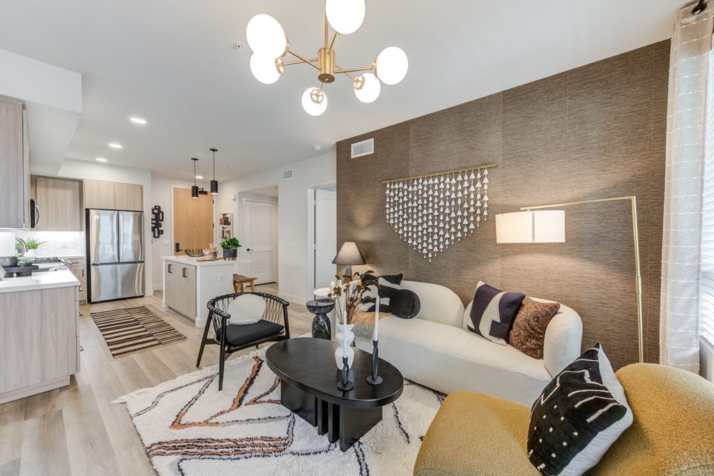 Furnished Living Room at Bloom Santa Ana, CA