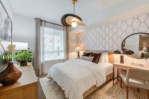 Furnished Bedroom at Bloom Santa Ana, CA