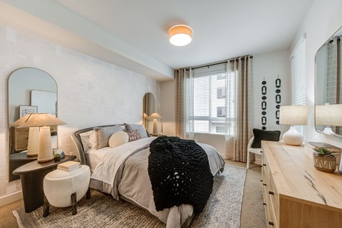 Furnished Bedroom at Bloom Santa Ana, CA