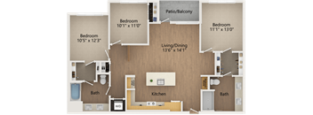 The Avalyn Chula Vista, CA C1 3x2 1224 SF