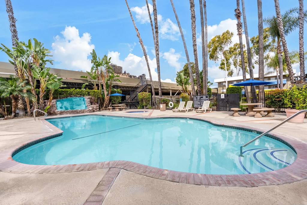 our resort style swimming pool is clean and ready for you to enjoy