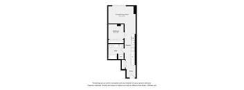A black and white drawing of a house floor plan.