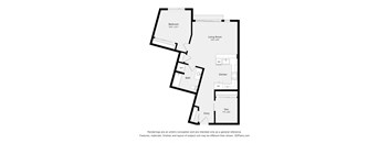 A black and white drawing of a house layout with rooms labeled.