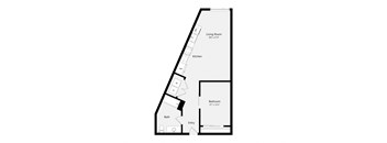 floor plan of a 1 bedroom floor plan
