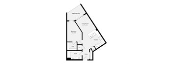 this floor plan is an illustration of our 1 bedroom floor plan
