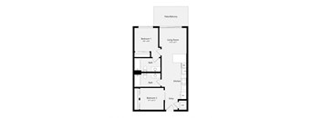 a floor plan of a house with an open floor plan