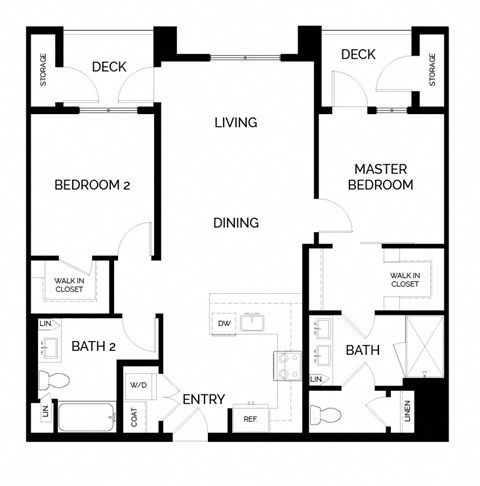 a floor plan of a house with a bedroom and a living room