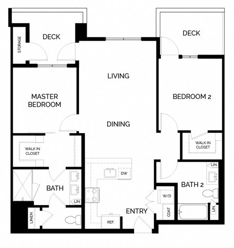 a floor plan of a house with a bedroom and a living room