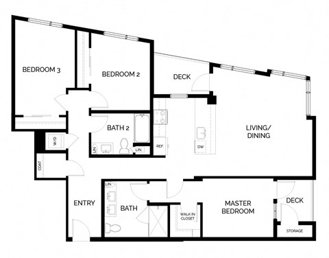 a floor plan of a house with an open floor plan