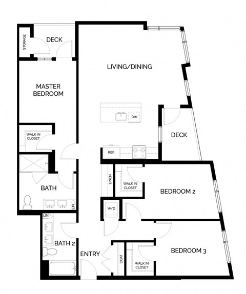 a floor plan of a house with two floors and a staircase