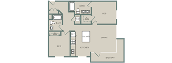 Essence Woodland Hills, CA C4 2x2 1147 SF