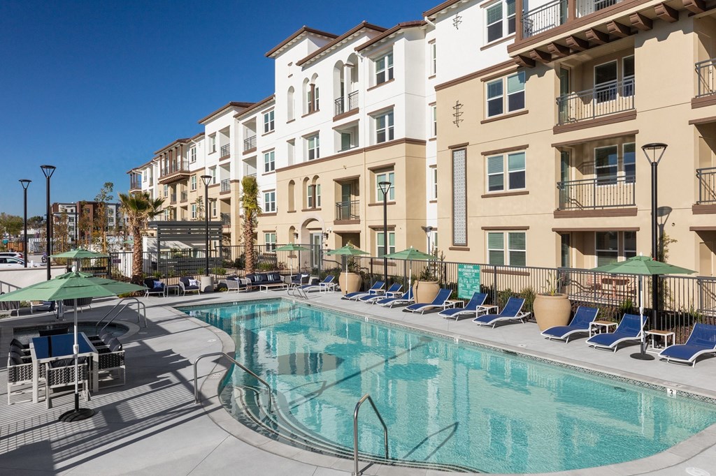 Palmia aged 55+ Luxury Apartments Fremont CA Pool