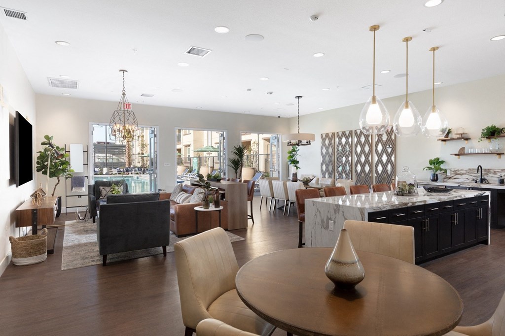 Palmia aged 55+ Luxury Apartments Fremont CA clubroom