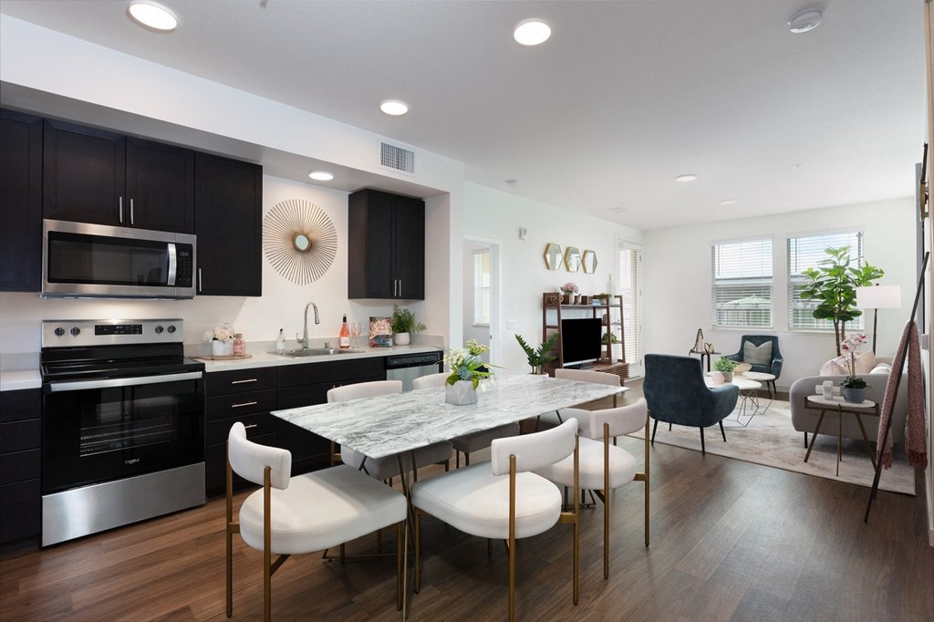 Palmia aged 55+ Luxury Apartments Fremont CA kitchen view