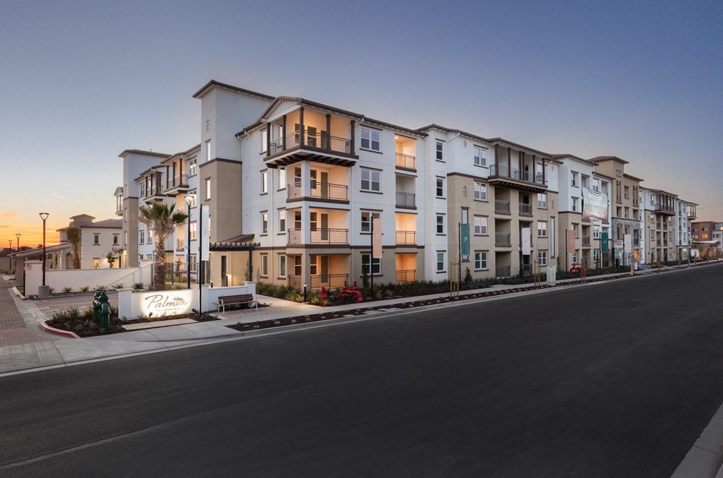 Palmia aged 55+ Luxury Apartments Fremont CA front view