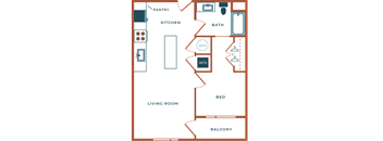 Legacy at Fitz Aurora CO A02B One Bedroom 671 SF