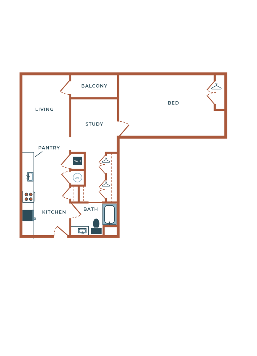 Legacy at Fitz A03B.2 One Bedroom with Study Legacy at Fitz A03B.2 One Bedroom with Study