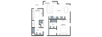 Legacy at Hayward Hayward CA 2 Bedroom B02.1 1097 Sq Ft