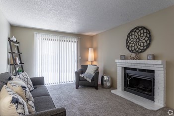 Modern Living Room Modern Living Room at Copper Ridge Apartments, Renton, WA, 98055 - Photo Gallery 6