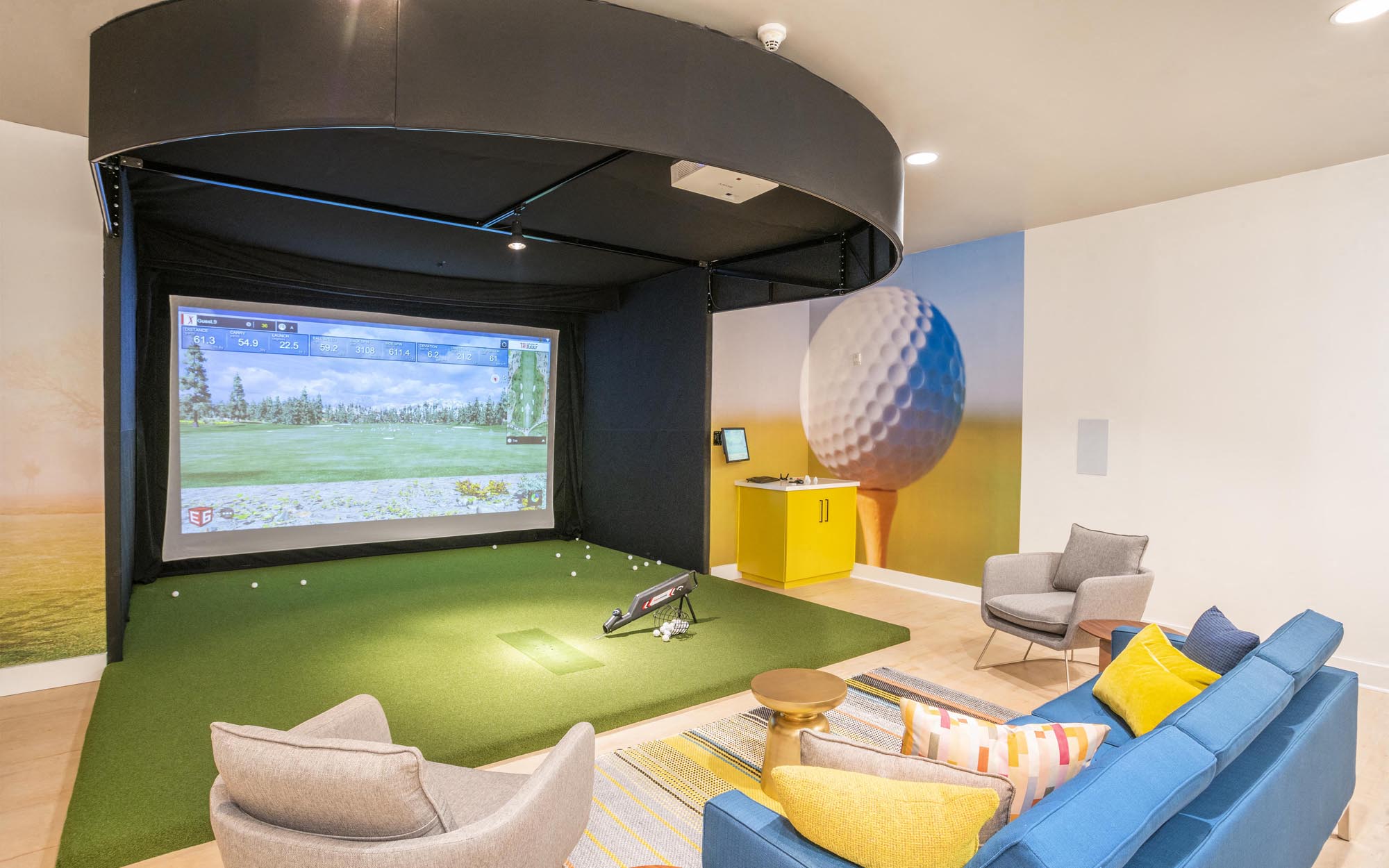 Main Street Village Irvine, CA Golf Simulator