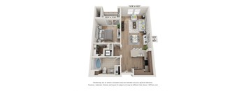 Main Street Village Irvine, CA Lassen Floor Plan 759 SF