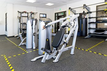 Weightlifting machine at the Metwest apartments' gym. Weightlifting machine at the Metwest apartments' gym. - Photo Gallery 6