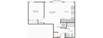 Maris Apartments West Seattle WA One Bed 1