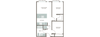 Maris Apartments West Seattle WA One Bed Den 1
