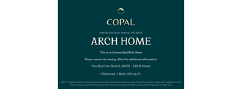 An advertisement for an income qualified home by ARCH Home.