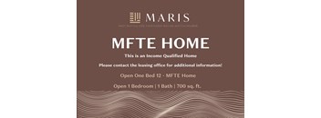 a clean invitation to a mite home event with a brown background and white text