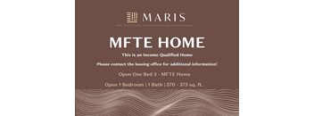 a red invitation to a mite home event with a brown background and white text