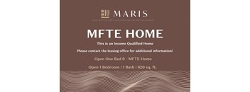 a printout of a mite home invitation with a brown background and white text