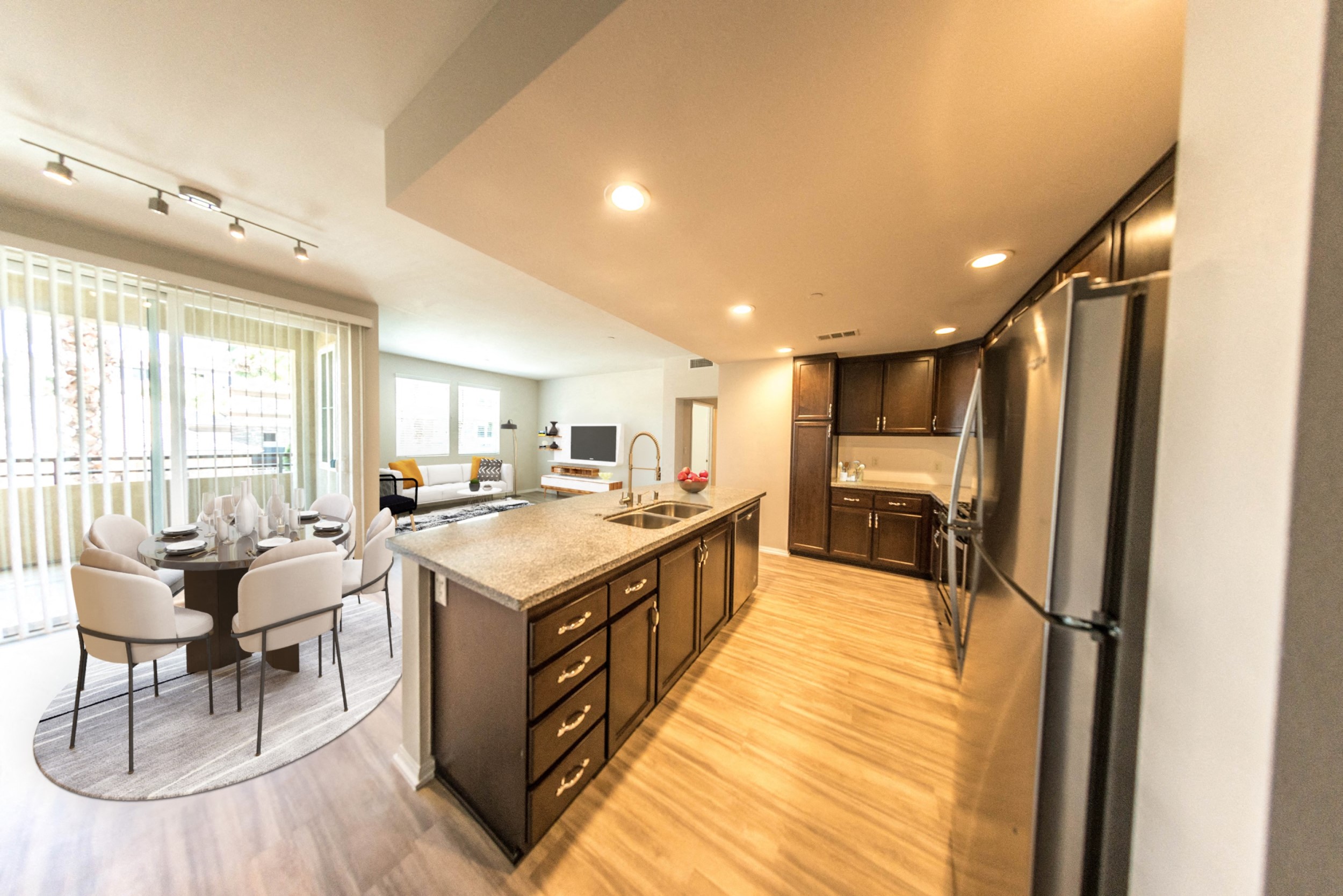 Main Street Village Irvine, CA Plumas Model Kitchen