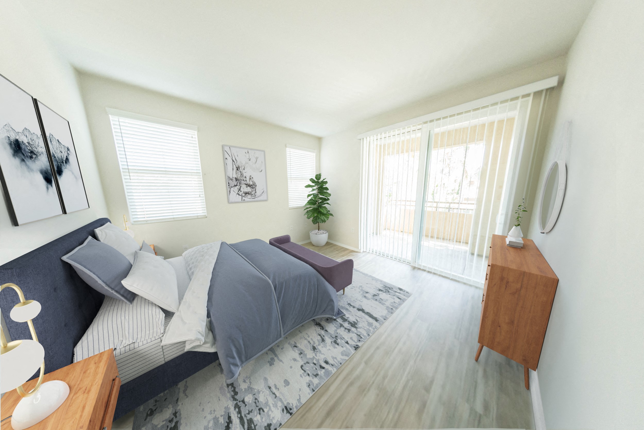 Main Street Village Irvine, CA Plumas Model Bedroom