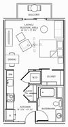 Aliso Los Angeles, CA S05 Floor Plan 523 SF