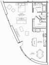 Aliso Los Angeles, CA S13 Floor Plan 1076 SF