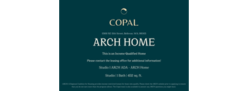 A sign for an income qualified home by COPAL.