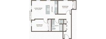 Maris Seattle, WA Two Bed One Bath 1 812-813 SF