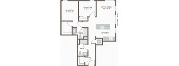 Maris Seattle, WA Two Bed Two Bath 1 935 SF