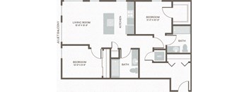 Maris Seattle, WA Two Bed Two Bath 2 958-963 SF