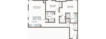 Maris Seattle, WA Two Bed Two Bath 5 1058 SF