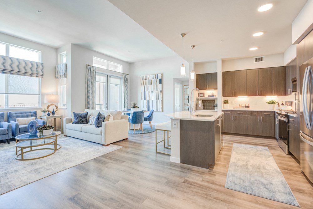 The Avalyn Two Bedroom Kitchen/Dining/Living