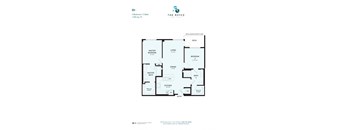 A floor plan for a property at The Royce Park Place shows a 2 bedroom / 2 bath apartment.