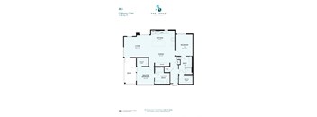 A floor plan for apartment B3 at The Royce Park Place.