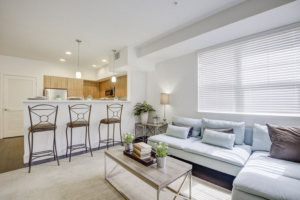 Tuscany Apartments Santa Clara CA Living room angle 3