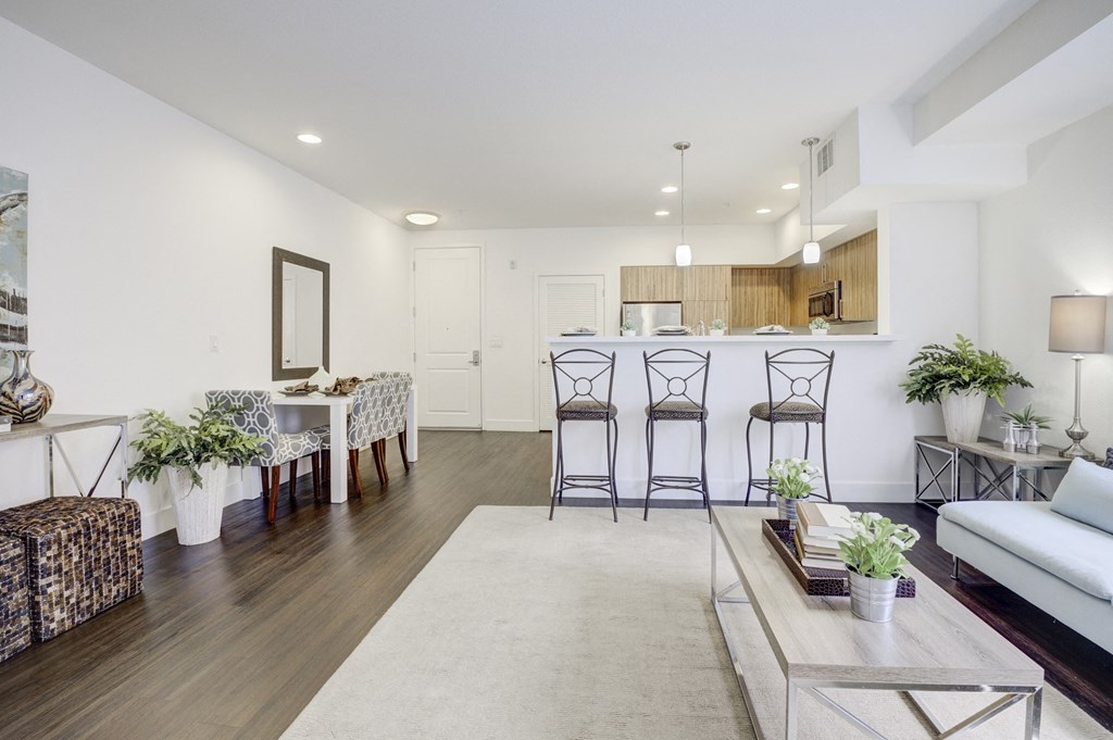Tuscany Apartments Santa Clara CA Living room angle 2