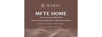 Two Bed Two Bath 6 MFTE