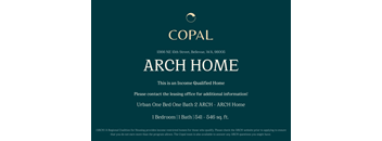 A poster advertising an income qualified home with the address of 1366 NE 18th Street, Bellevue, WA, 98005.