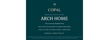 A sign for an income qualified home by Copal Arch Home.
